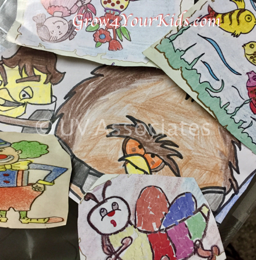 Cut Shapes, Drawings, or from Magazines Paper Cutting Activity