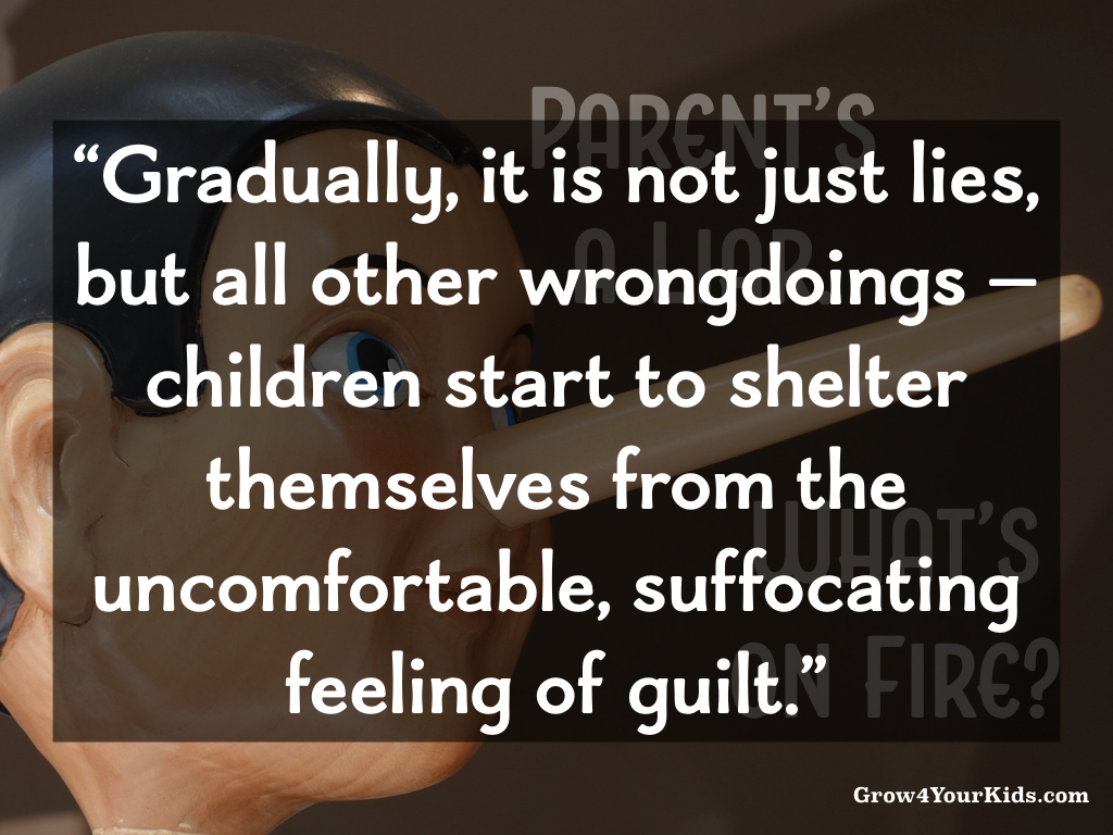 Let them become capable of learning from and overcoming their guilt. New age parenting Tips - Grow4yourKids