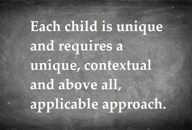 Each Child is Unique. Parents should not doubt their own ability.