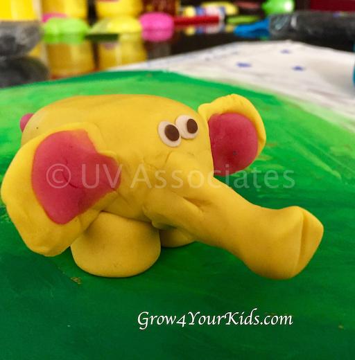 Yellow Play dough Elephant 