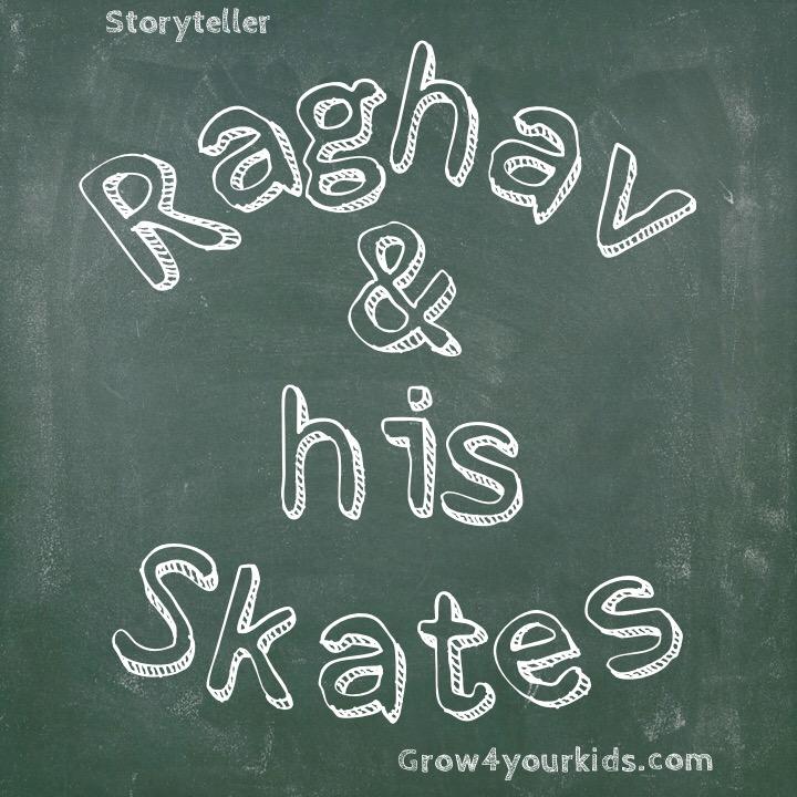 Raghav and his Skates - Chalkboard
